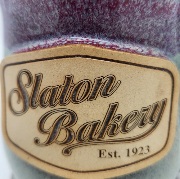 Handcrafted Sunset Hill Stoneware  Mug "Slaton Bakery" Texas Made In USA NWOT - Picture 2 of 7